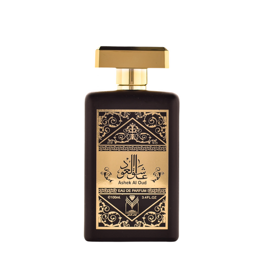 Ashek Al Oud Perfume. Almas for perfumes. Front view.